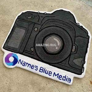 Felpudo de pvc con diseño de cara troquelada, alfombra personalizada con logotipo, liso, hecho en China - Product Image 3