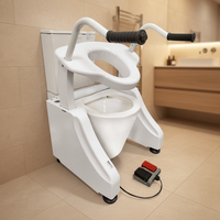 Rehausseur de siège de toilette électrique pour personnes âgées