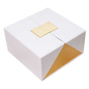 Boîte cadeau à double porte, boîte d'emballage personnalisée pour bijoux, événement festif, boîte en papier pliante imprimée - Product Image 3