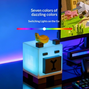 Lampe de nuit en blocs de construction, jouet éducatif lumineux, ornement de jeu, lampe d'ambiance intérieure, cadeau d'anniversaire créatif pour enfants - Product Image 4