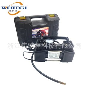 Weitech Dual Cylinder Air Compressor 12V Portable <b>Car</b> Tire Inflator For MPV And <b>Car</b> - Product Image 2