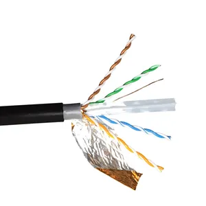 Cat6 רשת כבל FTP מוגן בתפזורת כבל 23AWG נחושת 1000ft 4 זוג SIPU PVC חתול 6, חתול 6 305m SP-W6F003 0.5CCA CN; גואה 6.5MM