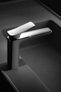 Chrome-Plated Single-Handle Basin Faucet - Modern Sleek Design <b>for</b> Bathroom Vanity - Product Image 3
