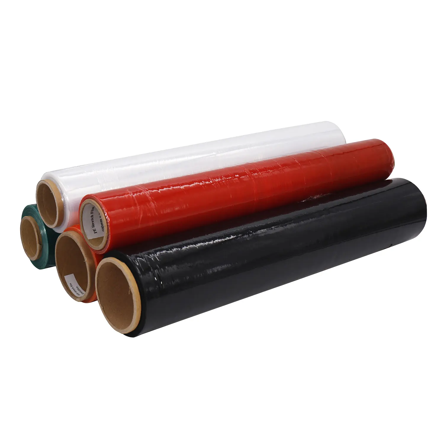 Clear Pallet plastic shrink wrap film/Black Stretch wrap roll