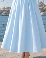 Vente en gros Robe midi élégante sans bretelles personnalisée pour femmes