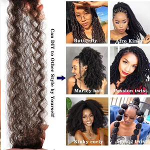 3x 24 pouces 250g <span class=keywords><strong>Afro</strong></span> Marley Twist Hair, Tresses synthétiques pré-séparées Spring Twist, Extensions Soft Locs, Vente en gros - Product Image 5