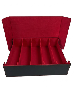 Caja para Cartas de 4 Filas de Cuero PU, Estuche para Almacenamiento de Cartas TCG - Product Image 1