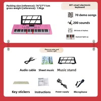 High Quality Portable 61 Keys Digital Keyboard Instrument for Piano Beginners New Model Electronic Organ