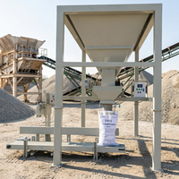 Machine d'emballage et de conditionnement pour morceaux irréguliers de barite et de gypse en sacs de 25 kg et 50 kg