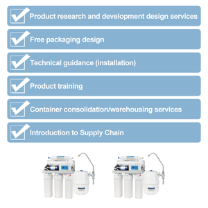 الصين سوبر مصنع 5 مراحل تنقية مياه الشرب فلتر تنقية المياه التناضح العكسي مع صوفي - Product Image 3