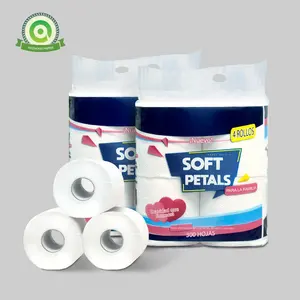 Manufacture of toilet paper bulk cheap sanitary Toilettenpapier bath tissue paper roll with 400 sheets