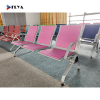 Chaises d'attente Flya multicolores en option, 3, 4 ou 5 places, pour hôpitaux, halls d'accueil et aéroports