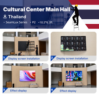 Layar Video LED P2 RAYBO untuk Instalasi Tetap Dalam Ruangan, Definisi Tinggi, Kecerahan Tinggi, Layar LED Fine-Pitch, Panel LED