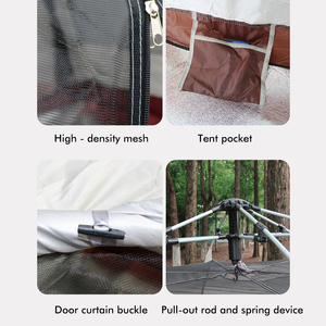 Tente de camping extérieure 280X240X160CM 210D Oxford double couche quatre saisons ouverture rapide automatique tente familiale - Product Image 3
