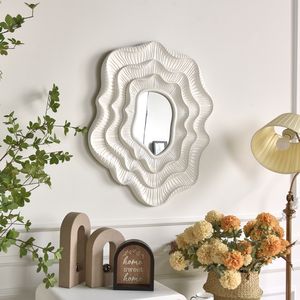 Espejo de Pared Grande, Rústico y Ecológico con Marco de Madera Blanca, Diseño Único para Sala de Estar, Uso Diario - Product Image 2