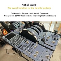 Solution complète de simulateur de vol pour Airbus A320 : Quadrant de commande, panneau de cockpit pour l'entraînement à l'aviation à domicile