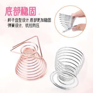 Metal <b>powder</b> puff rack, cosmetic cushion rack, <b>egg</b> holder, sponge <b>egg</b> dry and wet dual-use beauty <b>powder</b> puff storage rack - Product Image 1