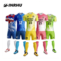 Maillot de football domicile/extérieur American Fans Club pour homme, 100 % polyester, imprimé par transfert thermique, personnalisable avec noms/numéros d'équipe, manches courtes