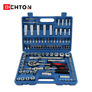 Giá Rẻ Giá 108 Pcs Sửa Chữa Xe Công Cụ Ổ Đĩa Hex Xe Máy Zine Hoàn Thành Mạ Điện Ratchet Cờ Lê Ổ Cắm Thiết Lập Tay Công Cụ Kit - Product Image 6
