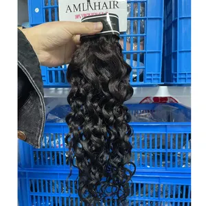 AML Wholesale 8-40 inches Virgin Brazilian Human Hair Single Donor Raw Cuticle Aligned Hair Weft Natural 10A Grade Hair Bundle