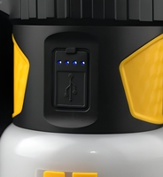 Lanterne de camping portable rechargeable avec guirlande lumineuse LED extractible, lampe de tente rétro à intensité variable IP44 Type-C