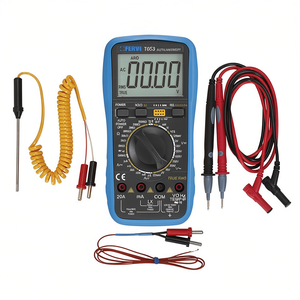 Multímetro Digital Fervi T053 True RMS con Apagado Automático, Medición de Voltaje, Corriente, Resistencia y Temperatura - Product Image 2