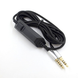 Cable de extensión para auriculares, Cable de Audio, Control de volumen silencioso, Cable de Audio negro con micrófono para <span class=keywords><strong>Astro</strong></span> A10/A40/<span class=keywords><strong>A30</strong></span>/A50 - Product Image 6