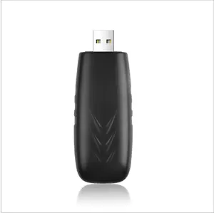 อะแดปเตอร์ Wi-Fi USB,ฟรีไดร์เวอร์1200Mbps Dual Band 5Ghz เสาอากาศอะแดปเตอร์ USB อีเทอร์เน็ตพีซีตัวรับสัญญาณ Wifi Lan Dongle AC Wifi