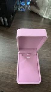 Scatola Regalo in Velluto per Gioielli con Stampa a Caldo in Lamina d'Oro e Finitura Effetto Sfumato per Anelli, Ciondoli, Bracciali, Collane, Orecchini e Confezionamento di Distintivi - Product Image 4