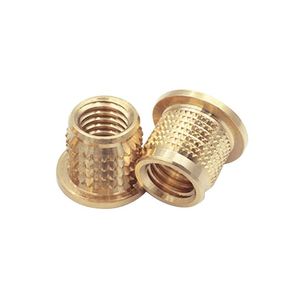 Inserts filetés moletés en laiton M3 M4 M5 M6 M8 pour plastique - Product Image 1