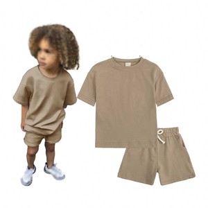 Set Estivo Casual per Bambini 1-13 <span class=keywords><strong>Anni</strong></span>, T-Shirt 100% Cotone Personalizzate, Completo Unisex con Maniche Corte - Product Image 6