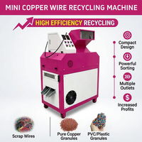 Petite machine de recyclage de câbles en cuivre, mini-granulateur de câbles en cuivre, petite machine à granuler les fils