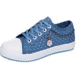 Zapatillas de Lona con Suela Gruesa y Diseño Clásico para Mujer, Calzado Casual Cómodo para el Día a Día - Product Image 2