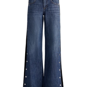 Pantalones Largos de Cintura Alta para Mujer, Diseño Moderno, Otoño, Jeans con Botones, Nuevo Modelo, Estilo Boyfriend, Pierna Recta, Holgados - Product Image 2