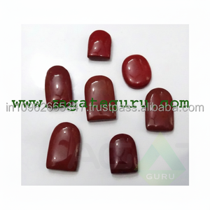 CABACHONES DE JASPER ROJO MEZCLA DE FORMA Y TAMAÑO Piedra preciosa de cristal natural para la fabricación de joyas - Product Image 1