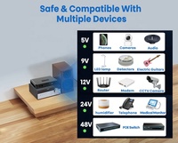 54000mAh 12 24V Baterai Cadangan Portabel Tanpa Interupsi AC DC Mini UPS untuk Wifi, Router, Kamera, dan Modem PoE