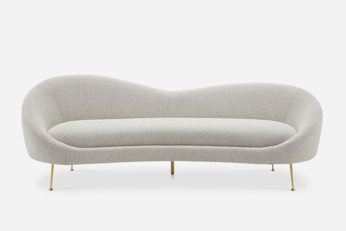 Modern style indoor furniture sofa metal hotel furniture new high-end living room sofa