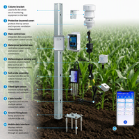 Capteur de température et d'humidité du sol CE RoHS 2 en 1, analyseur de sol RS485, surveillance à distance pour l'agriculture en serre intelligente