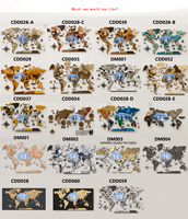 YZOK Art Carte du monde en bois, sans perçage, pour décoration murale, convient à la maison et au bureau