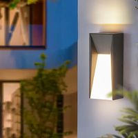 Lampes murales LED extérieures imperméables au design moderne pour hôtels, cours, jardins, villas, communautés, balcons