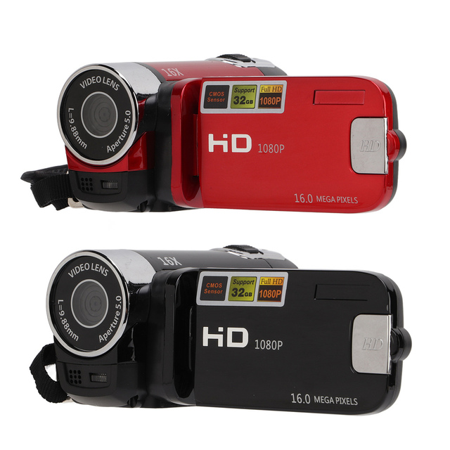 2.7 Screen 16X Zoom Vlog Camera CMOS Sensor Digital Handheld Photo Camcorder Full HD 1080P 16MP Video Camera