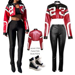 Vêtements X7660-trending pour femmes 2024 Veste de mode pour femmes Vestes en cuir pour femmes - Product Image 1