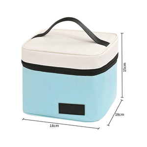 Portable <b>Lunch</b> Bag <b>Insulated</b> Aluminum Foil Padded Polyester <b>Lunch</b> <b>Box</b> for Students Zipper Wholesale Take-Out Packing - Product Image 6