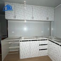 Maison conteneur préfabriquée extensible de 40 pieds à 2 chambres, design moderne, marque ShanHai, garantie 1 an, modèle carré