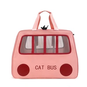 Cat Bus <b>Pet</b> Trolley <b>Carrier</b> Breathable Rolling Travel Bag for Cats Small Dogs <b>pet</b> <b>carrier</b> - Product Image 6