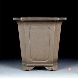 Macetas de Bonsái de Arcilla Morada Yixing Hechas a Mano, Estilo Antiguo de Pino y Ciprés en un Acantilado - Product Image 2