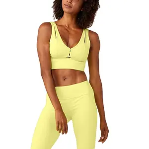 Vêtements de sport transparents OEM, soutien-gorge et Leggings de Jogging, d'entraînement, vente directe d'usine