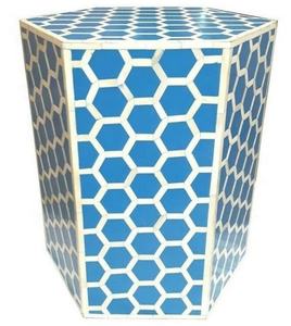 Mesa Auxiliar de Madera con Incrustaciones de Hueso de la Mejor Calidad, Muebles Indios, Taburete de Hueso con Incrustaciones Hecho a Mano en India, Muebles de Sala de Estar - Product Image 6