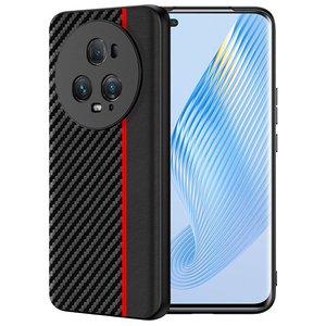 Pour Honor Magic5 étui de téléphone portable Texture de <span class=keywords><strong>fibre</strong></span> Ultra-mince antichoc pour Honor Magic5 Pro couverture arrière de téléphone - Product Image 1