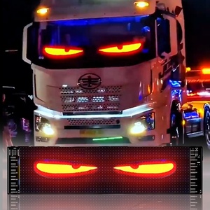 ไฟ LED แมทริกซ์ปรับแต่งได้อเนกประสงค์ Devil Eyes สีสันสดใส สำหรับรถยนต์ รถบรรทุก - Product Image 2